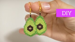 Серьги из бисера МК
