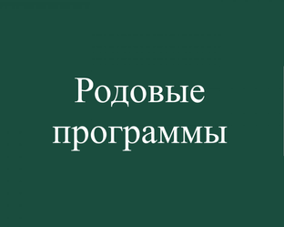 Родовые программы