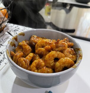 Те самые вкусные сочные креветки в соусе ТериЯки 🍤