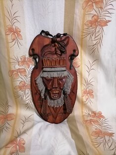 Творческая резьба по дереву. Маска шаман, Алтайский! 