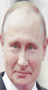 Я сделал Путина из символов!За Россию