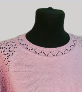 Декоративная обработка горловин на вяз.машине