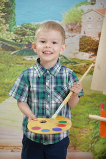 фотосессия Роберта в садике