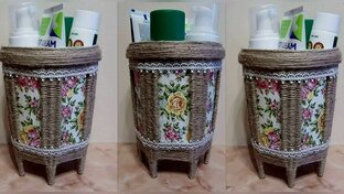 Из ведерок.