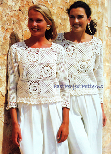 Однотонный "бабушкин квадрат"