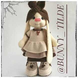 Зайка в стиле Тильда.