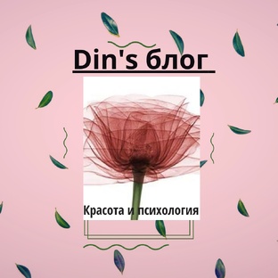 Логотип канала Din's блог - красота и психология 