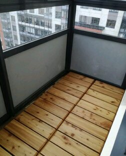 Настил на балконе 