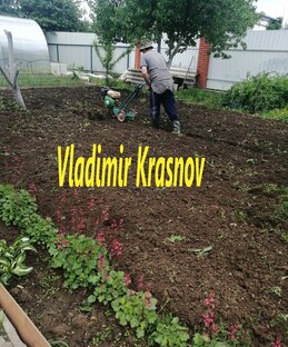 Вспашка участка культиватором