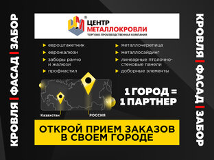Партнерка «Центр Металлокровли» - готовый бизнес без вложений