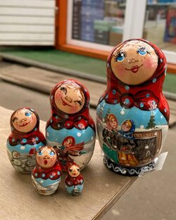 Зимние матрешки