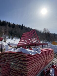 Красивая природа и загородный домик 