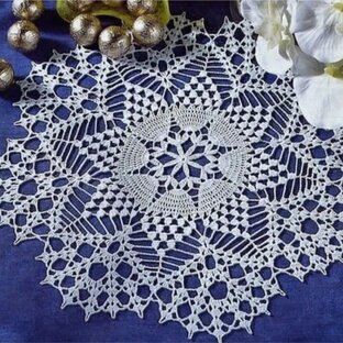 Салфетки крючком.