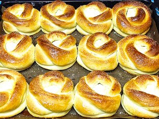 Воздушные булочки с начинкой 