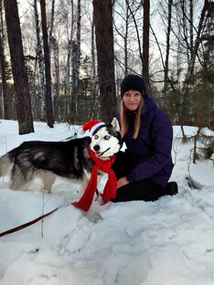 Спасение бездомной хаски в морозы