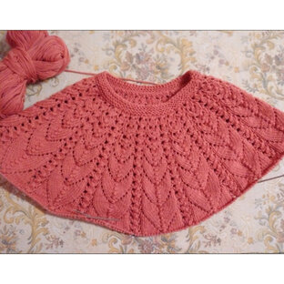 🧶Круглая кокетка спицами