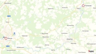 Между Калугой и Поленово в Тульской области 