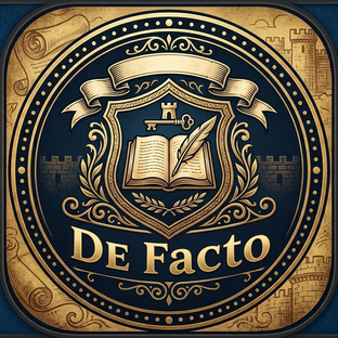 Логотип канала De Facto