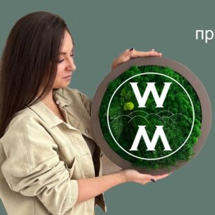 Статистика Дзен Wild Moss Озеленение / Картины из мха / Панно из мха /Стабилизированный мох / Фитодекор