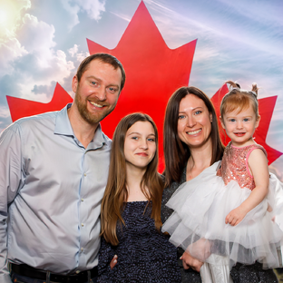 Happy Family in Canada