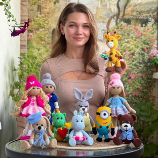 Статистика Дзен Мария Marycherry Dolls Вязаные игрушки, куклы