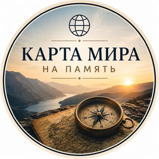 Статистика Дзен Карта мира на память