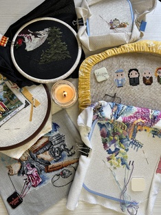 Вышивальные видео 