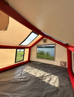 Надувная туристическая палатка «Прозрачный дуэт»