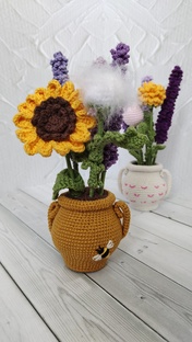 ВЕСНА В ГОРШОЧКЕ - совместное вязание