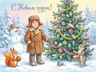 Зима, Новый год, Рождество