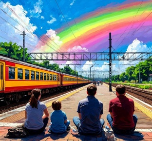 РАДУГА 🌈 НА СТАНЦИИ