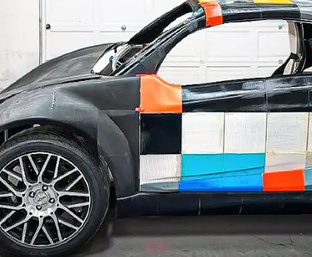 Печать для электромобиля MINI PIXEL