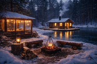 Интерактивная история от ТГ-канала Storyvox 🪵 «Уикенд на озере»