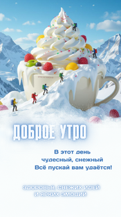 Зимние открытки "Доброе утро"