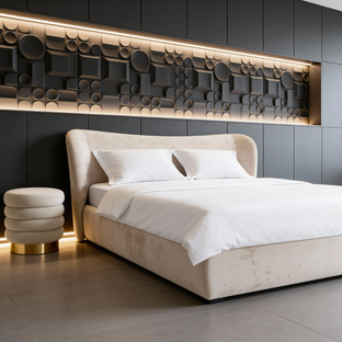 Кровать в форме лепестка