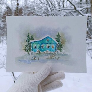 Увлекательная акварель