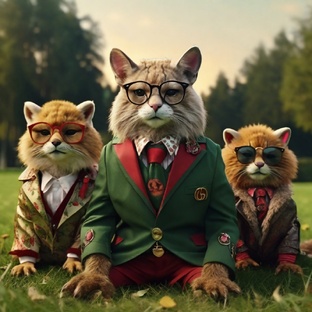 ИИ Animals in Gucci