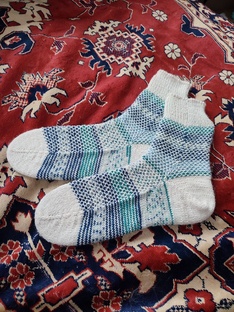 Носки из остатков "Кракелюр"