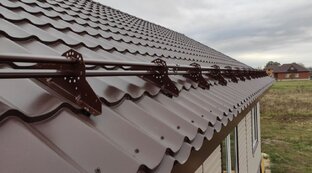 Монтаж Снегозадержателей 