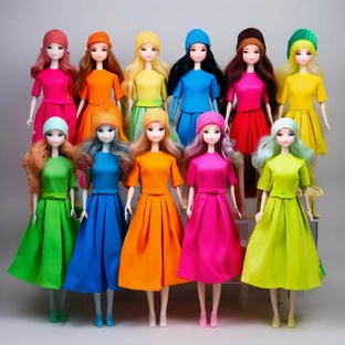 Добавь в свою жизнь красок! Куклы в цвете!!