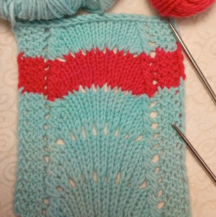 Узоры спицами.