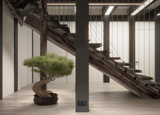 Дом в стиле минимализм с японскими мотивам