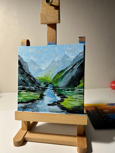 Рисую на маленьких холстах ✨