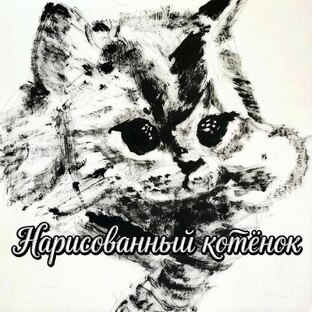 Альбом "Нарисованный котёнок"