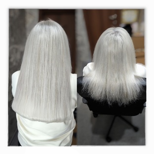 Наращивание волос для блонда -бережное