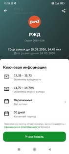 Облигации ОАО "РЖД" в моём портфеле