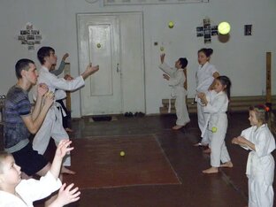 Развивающая работа с мячиками в боевых искусствах.