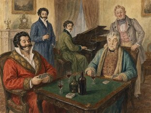 Александр Алябьев. Игра в карты в 1825-м году