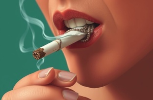 Я сегодня бросила курить, потом бросила тебя