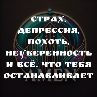 КАК ПОБЕЖДАТЬ, СТРАХ, ДЕПРЕССИЮ, ПОХОТЬ И ВСЁ, ЧТО ОСТАНАВЛИВАЕТ ТЕБЯ